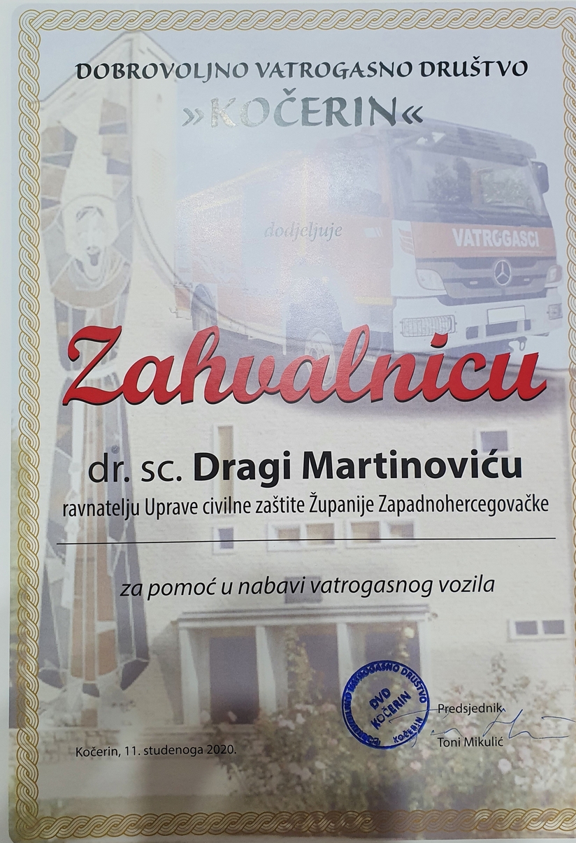 zahvalnica dvd kocerin