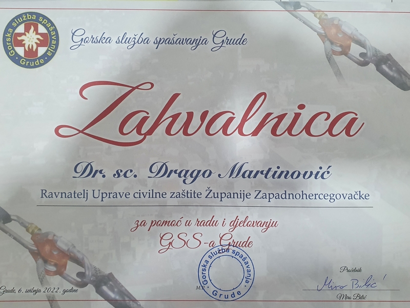 zahvalnica gss grude